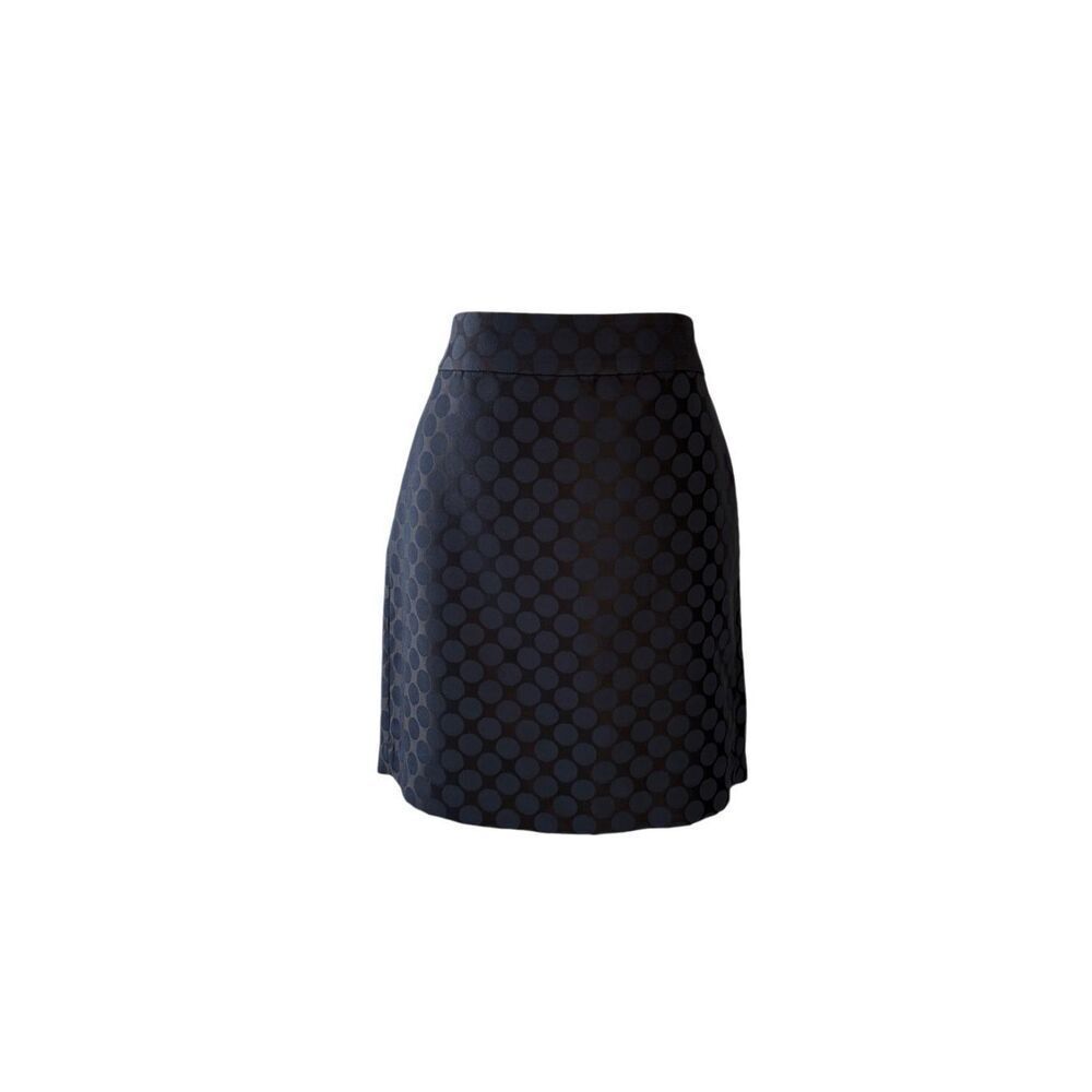Banana Republic navy polka dot patterned material pencil skirt - 8P